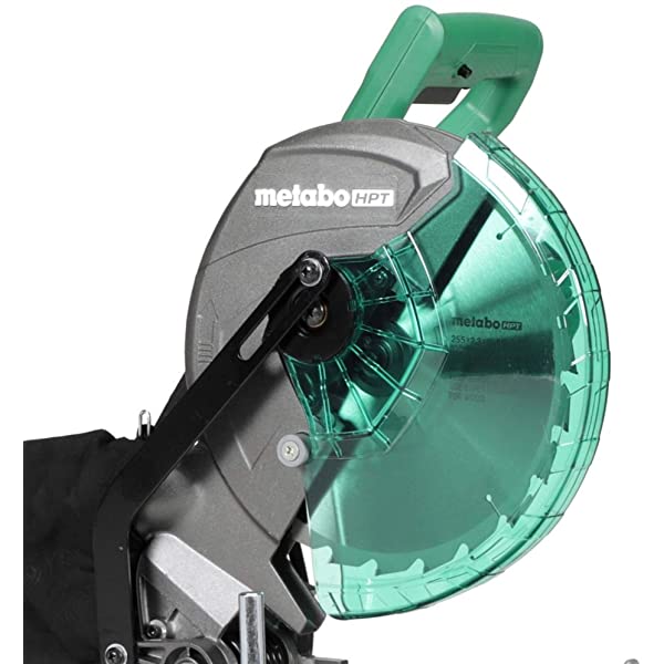 Metabo HPT 10-Inch Compound Miter Saw, Single Bevel, 15-Amp Motor, 0-52° Miter Angle Range, 0-45° Bevel Range, Large Table, 10