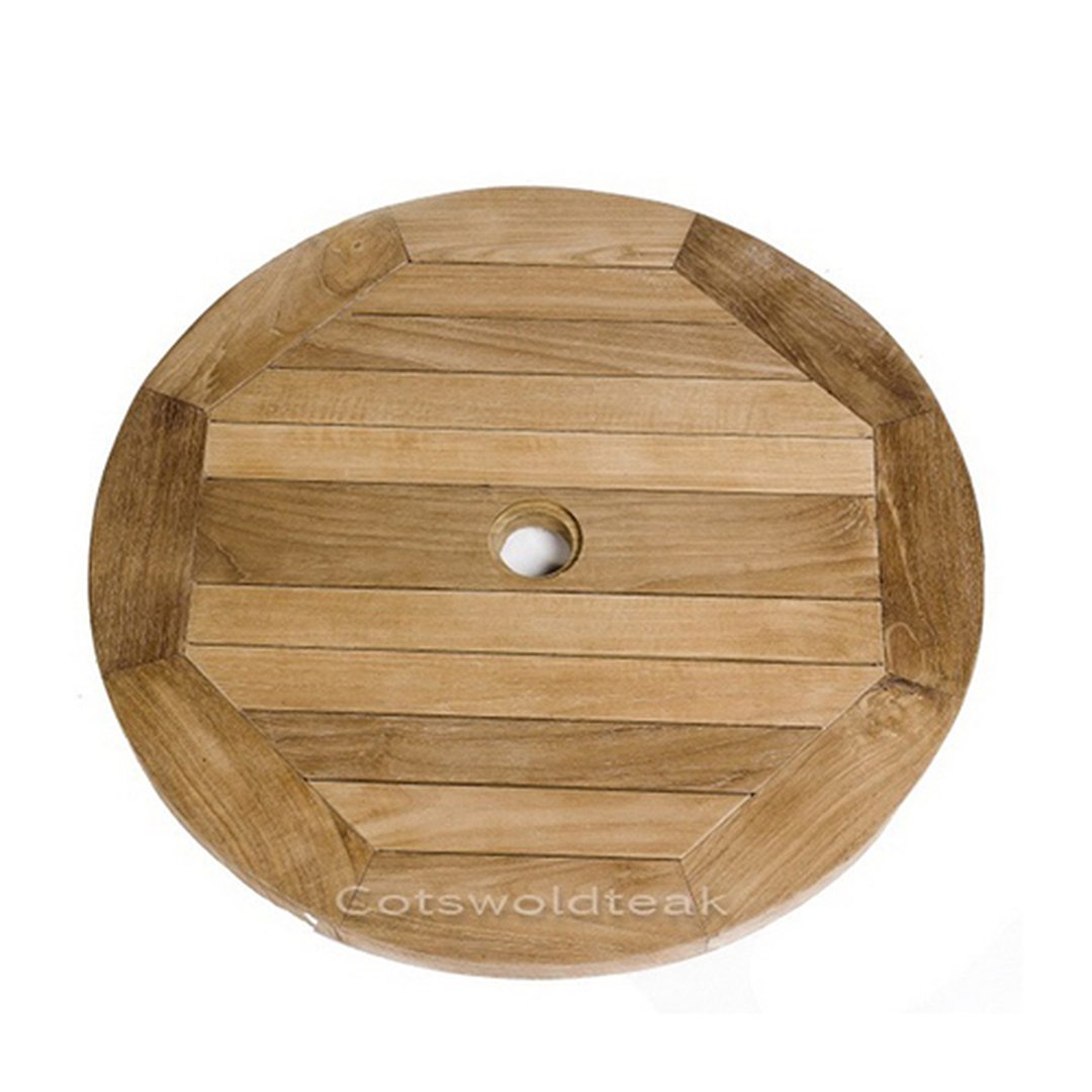 Round Solid Teak 8 Seater Table with Grisdale Chairs Garden Set – 160cm