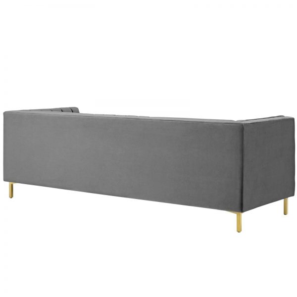 Ingenuity Channel Tufted Velvet Sofa