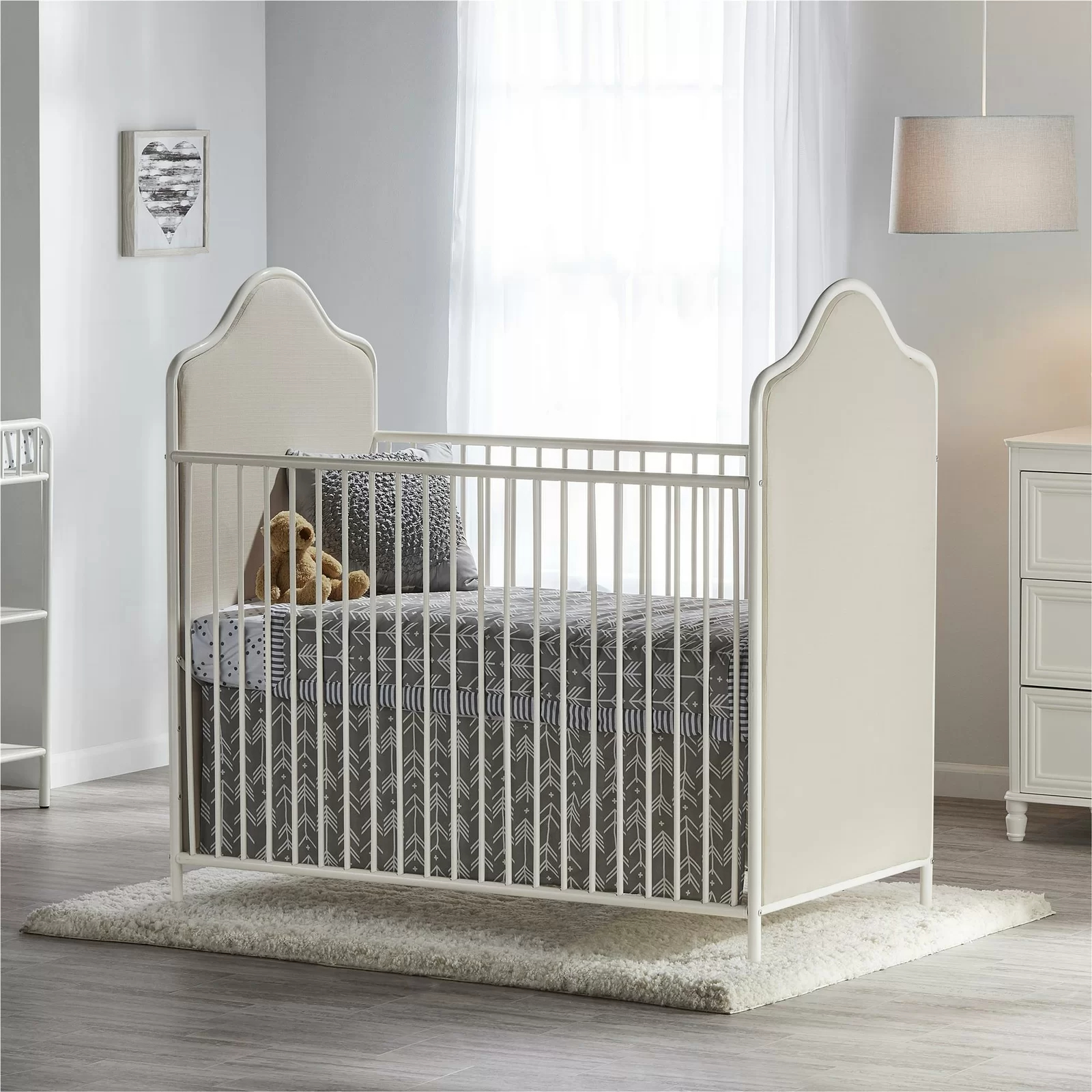【Baby&Kids】Piper 2-in-1 Convertible Upholstered Crib
