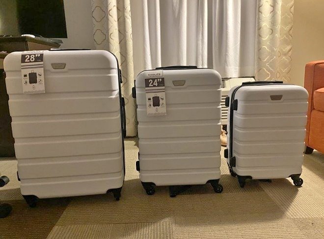 COOLIFE Luggage 3 Piece Set Suitcase Spinner Hardshell Lightweight TSA