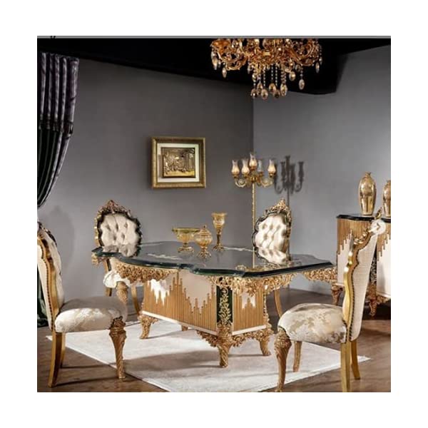 Living Room Set with Dinning Table and Chair with Console and Two Mirrors