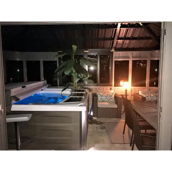 17.5 feet. Width x 11.5 feet. D composite PVC patio gazebo gazebo