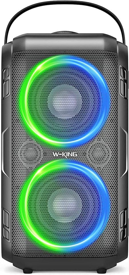 Bluetooth Speaker, W-KING 80W Super Punchy Bass, Huge 105dB Sound Portable Wireless Speakers, M