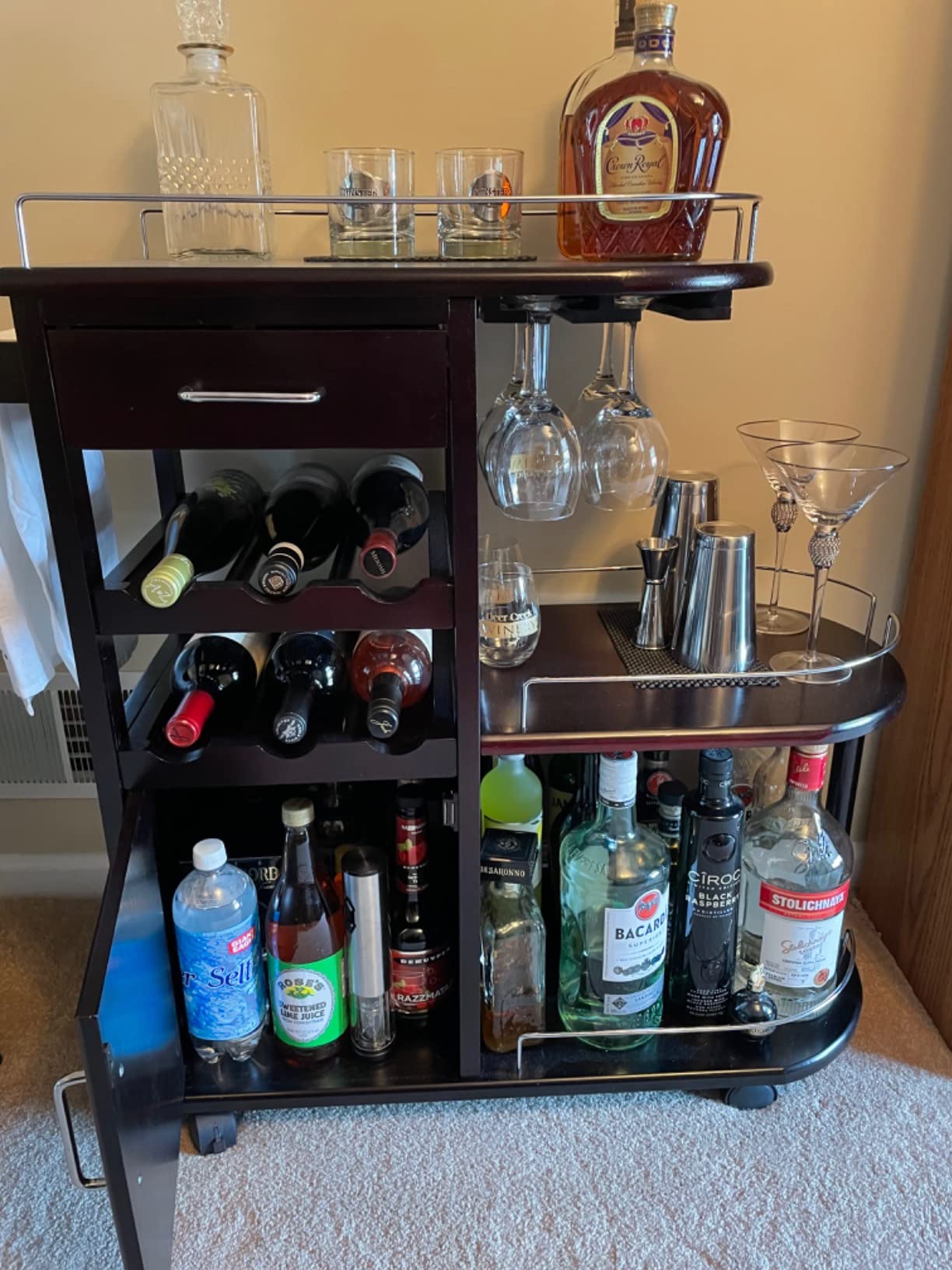 【Furniture】Winsome Trading, Inc. Jimmy Cart, Espreso