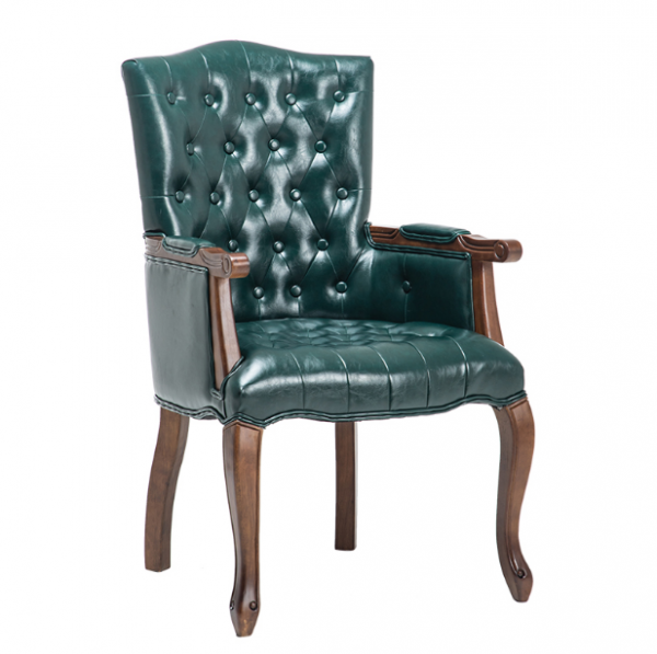 Solid wood study chair single armrest leisure negotiation chair hotel cafe chair computer desk chair