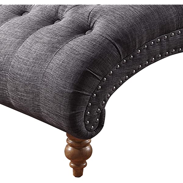 Rosevera Teofila Tufted Chaise Lounge Chair, Standard, Cream