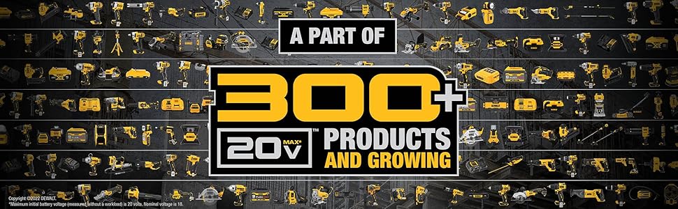 a part of 300+  20V products and growing