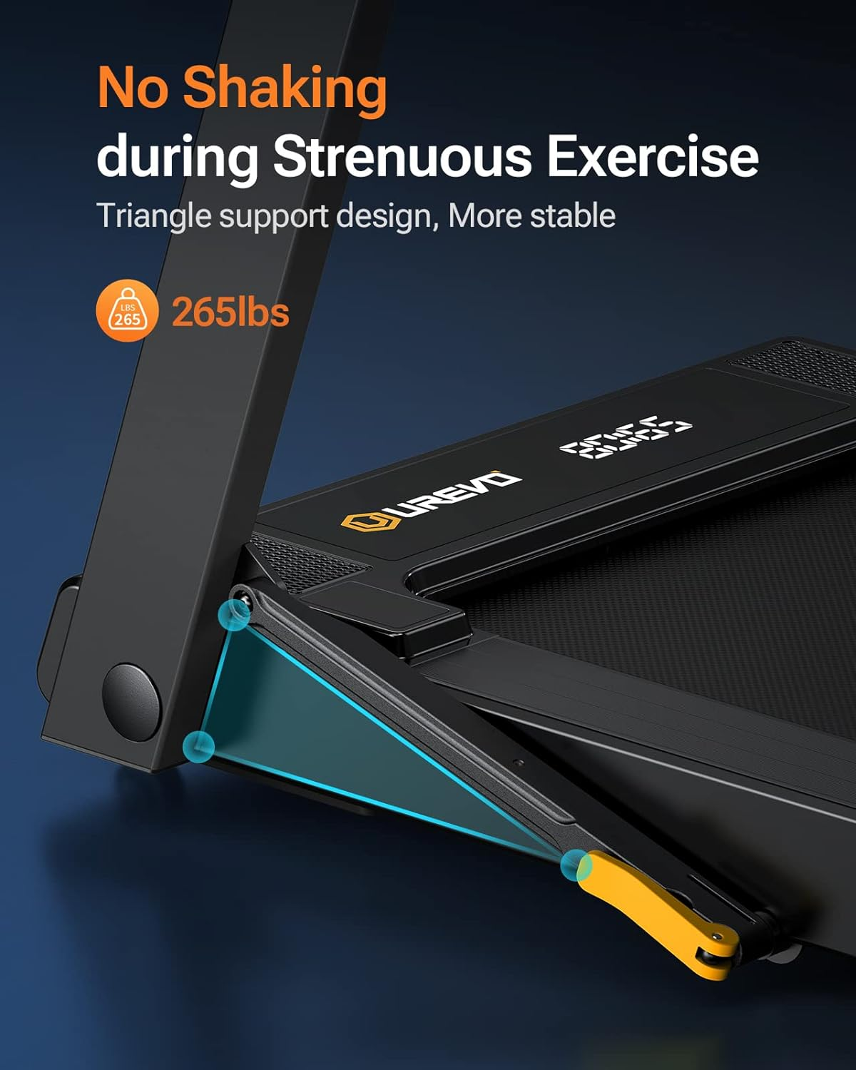 UREVO 3 in 1 Under Desk Treadmill with Stroll Mode, Install Free Foldable Treadmill for Office with Remote, Folding Treadmill in 2s Folding