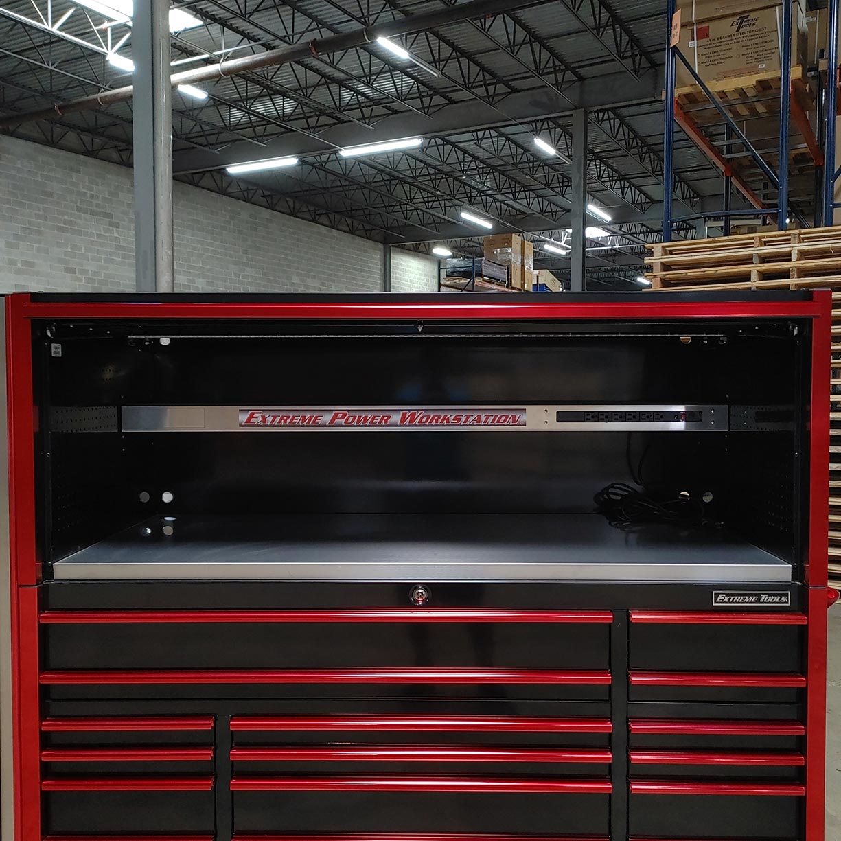used toolboxScratch and Dent C Extreme Tools 72 x 30 21 Drawers Professional Roller Cabinet, Extreme Power Workstation Hutch & Side Cabinet Combo C SD-EX7230HRLBKRD