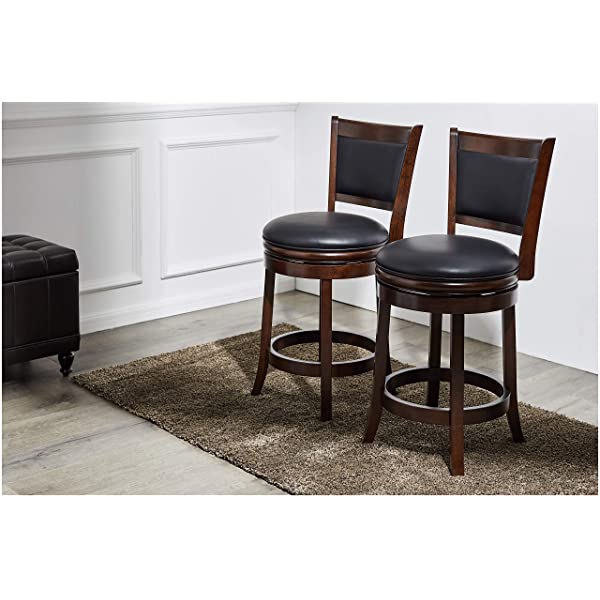 Ball & Cast Barstool, 29-Inch,2-Pack, Cappuccino Jayden Cappuccino 29-Inch,2-Pack