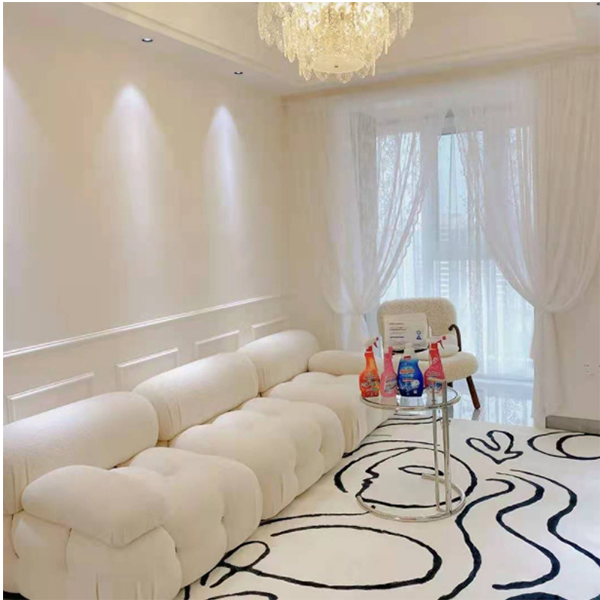 Nordic fabric module sofa simple modern small apartment sofa medieval furniture living room online celebrity bedroom sofa chair