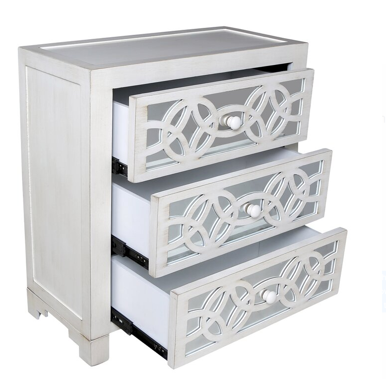 Bester 3 – Drawer Mirrored Accent Chest