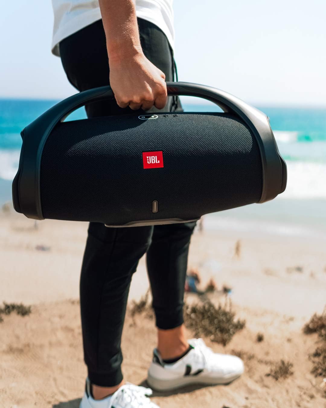 JBL Boombox 2 - Portable Bluetooth Speaker, Powerful Sound and Monstrous Bass, IPX7 Waterproof, 24 Hours of Playtime, Powerbank, JBL PartyBoost for Speaker Pairing, for Home and Outdoor(Black)