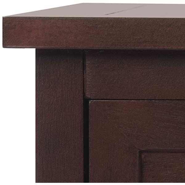 Safavieh American Homes Damien 3-Drawer Storage Unit, Dark Cherry