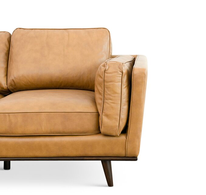 Marquette 92.9″ Wide Genuine Leather Sofa & Chaise