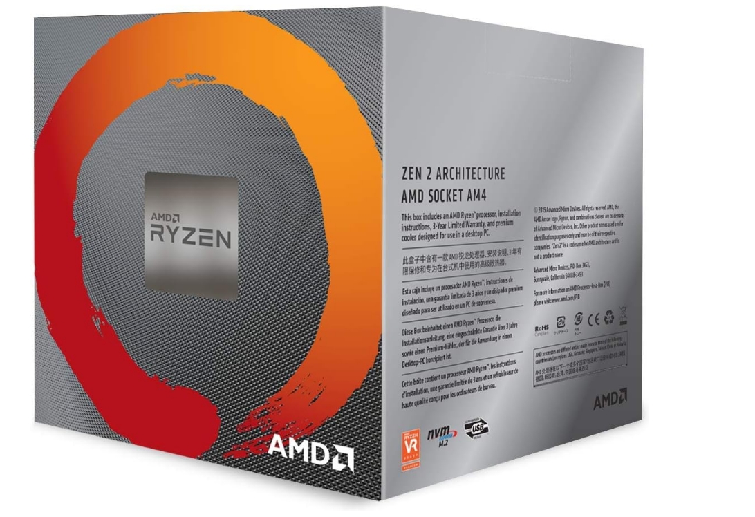 AMD Ryzen 7 3700X Processor (8C/16T, 36 MB Cache, 4.4 GHz Max Boost)